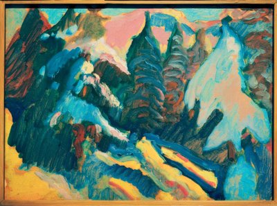 Kochel – Snowy Trees by Wassily Kandinsky